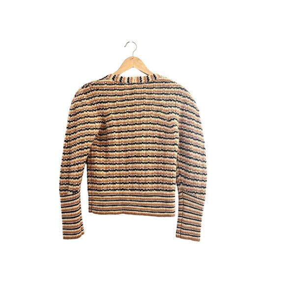 A.L.C Rebekah Wool Blend Striped Cardigan Sweater - Picture 10 of 10